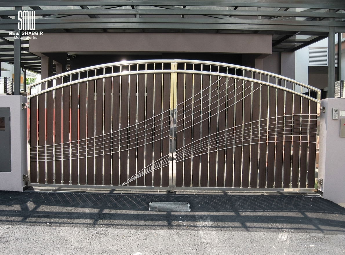 Modern Metal Entrance Door - SMW Karachi